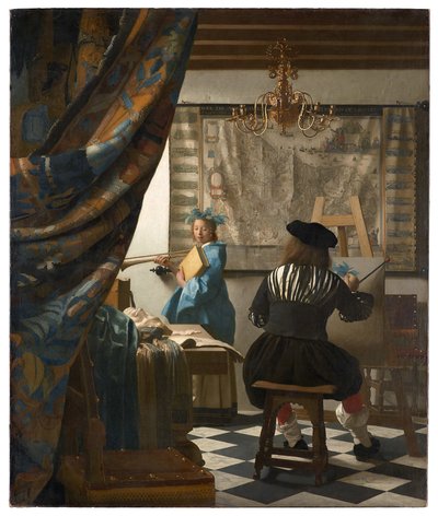 Die Allegorie der Malerei von Jan Vermeer van Delft